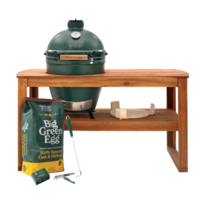 Large Big Green Egg in Acacia Table Package